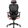 Karrige gaming Logar, tekstil, mban deri 150 kg, e zezë me të kuqe