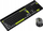 Set tastiere edhe mausi wireless Canyon CNS-HSETW5BK, 105 taste, USB, i zi me të verdhë