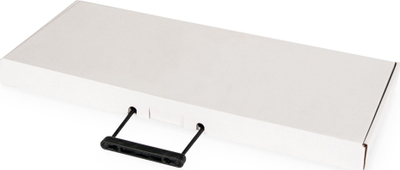 Kornizë muri për rack Digitus Wall Mounting Patch Bracket, 19", metal, e bardhë