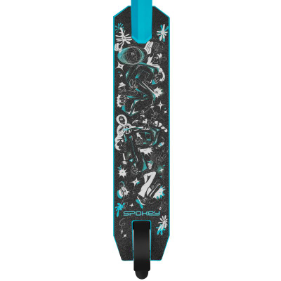 Trotinet freestyle Spokey Trippy SPK-944608, rrota 100 mm, mban deri 100 kg, i zi me blu