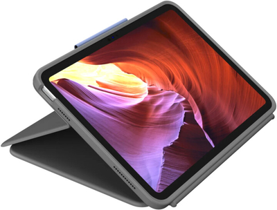 Футрола Logitech Rugged Folio за Apple iPad 2022 (10-та генерација), меѓународеа САД распоред, сива