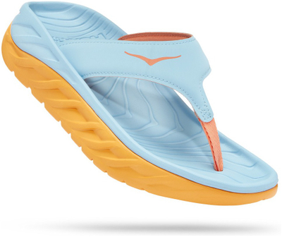 Влечки HOKA Ora Recovery Flip за жени, EVA, опоравување, сино жолто