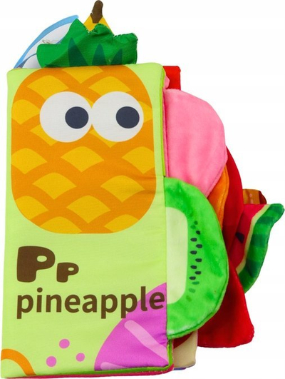 Libër lodër prej cope Fruit Serie, sensory, për foshnja, shumëngjyrësh