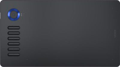 Tablet grafik VEIKK A15Pro, 10 x 6", 12 butona për t’i bërë si do vetë, i zi me blu