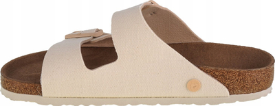 Sandale Birkenstock Arizona Vegan Regular Fit, me shollë ortopedike, unisex, bezhë