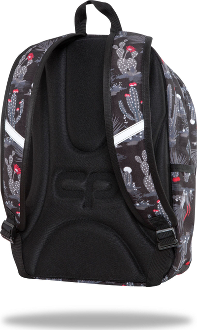 Ранец CoolPack Gringo Discovery 27L, повеќенаменски, со дизајн кактуси, црн
