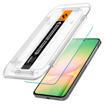 Xham mbrojtës Spigen Glass tR EZ Fit, 2 copë, për Samsung Galaxy S24 FE, transparent