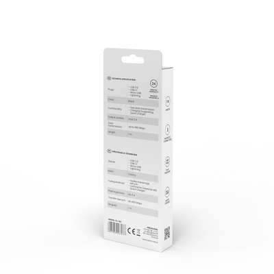Kabllo magnetike Savio CL-152, 3 në 1 USB-C Micro USB Lightning, 1 m, e zezë