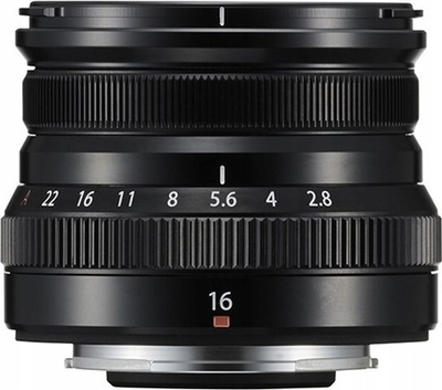 Objektiv Fujifilm XF 16mm F2.8 R WR, kënd i gjerë, i zi