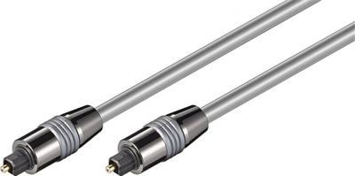 Kabllo optike audio Wentronic Goobay 50568, Toslink në Toslink, 1.5 m, argjendtë