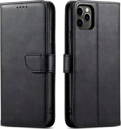 Kutikë-portofol MARV për Samsung Galaxy M55, tip bookcase, me xhepa për karta, e zezë