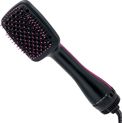 Четка за сушење коса Revlon Salon One-Step, јонска технологија, неколку нивоа на топлина, црна со розова