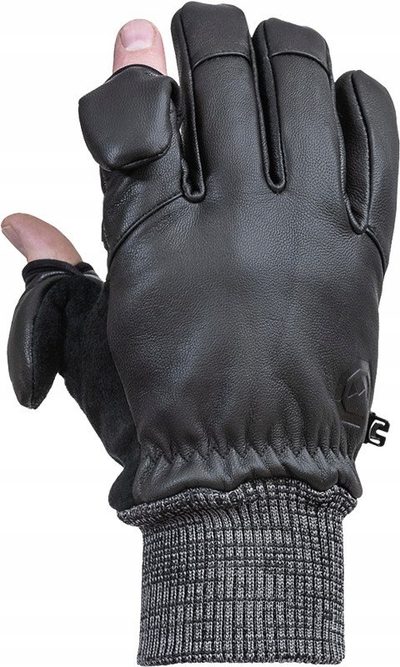 Doreza për foto Vallerret Hatchet Leather, lëkurë, masa L, të zeza