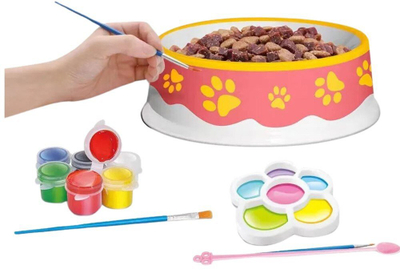 Set kreativ DIY Lean Toys, 6 copë, për me bo vetë enën e maces me bojë, shumëngjyrësh