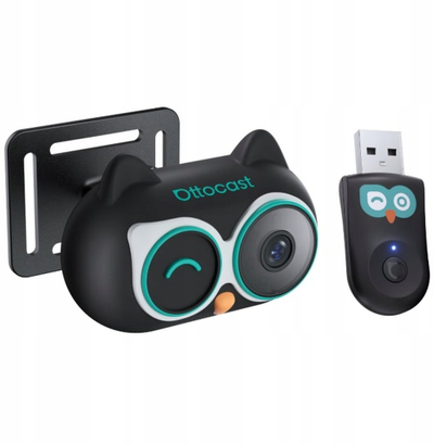 Adapter CarPlay pa kabllo Ottocast Cabin Care, kamerë monitoruese sedilje pasme, i zi