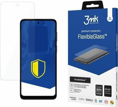 Mbrojtës ekrani 3MK FlexibleGlass për Motorola Moto G22, xham hibrid, shum i hollë, transparent