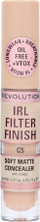 Коректор Makeup Revolution IRL Filter 16H, хидратантен, целосно покривање, нијанса C5