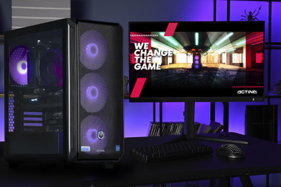 Десктоп компјутер Actina KOMACNGIP0174, AMD Ryzen 5 7500F, 32GB RAM, 1TB SSD, Intel Arc B580, црн