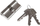 Cilindër bravë Tesa T5NV0303030N, 30x30mm, nikel, argjendtë