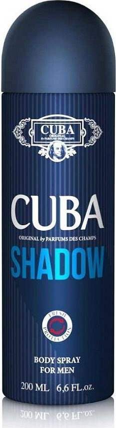 Spraj trupi Cuba Shadow për burra, 195ml