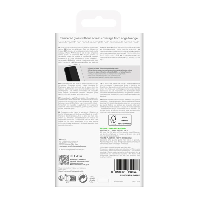 Xham mbrojtës Puro Frame Tempered Glass për Samsung Galaxy S25 Ultra, transparent