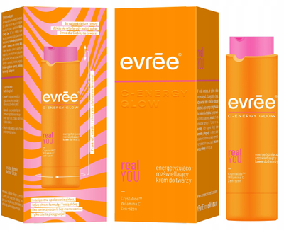 Krem fytyre Evree C-Energy Glow Real You, energjizues dhe ndriçues, 45ml