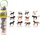 Сет фигурини Breyer CollectA Box of Mini Horses, 12 минијатурни коњи, за деца, многуобојни