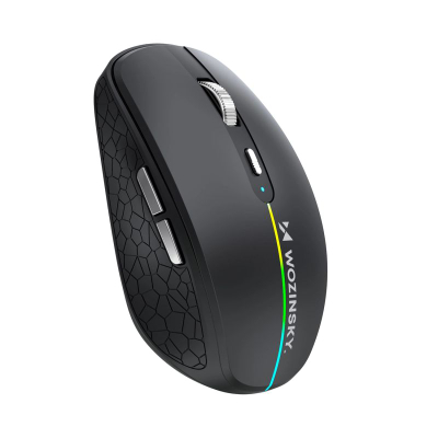 Mouse pa kabllo Wozinsky WMGK-1132, RGB, Bluetooth 5.1 2.4GHz, i zi