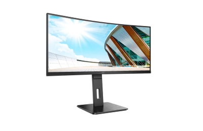 Монитор AOC CU34P2A, 34", 3440x1440, 100Hz, црн