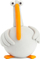 Set plasteline TM Toys Hey Clay Goose, 5 kanaçe, që thahet në ajër, shumëngjyrësh