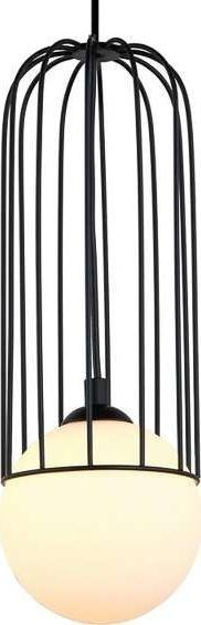 Llambadar varëse Netlighting Modern, 1xG9, metal dhe xham, i zi