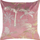 Set me 2 jastëkë dekor Beliani CARANDAY, velvet 45 x 45 cm, rozë me palma