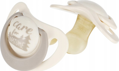 Biberon latex NUK For Nature, set 2 copë, 0–6 muajsh, i bardhë