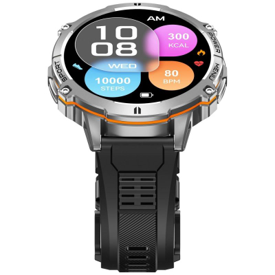 Ore inteligjente Gravity GT42-3, ekran 1.73" AMOLED, Bluetooth, ngjyrë argjend