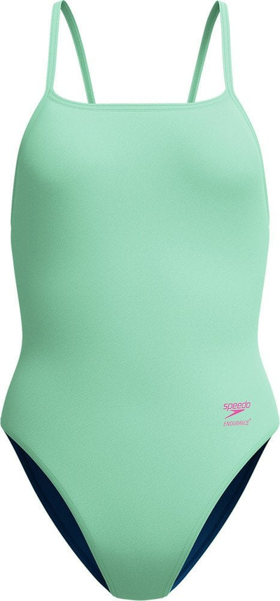 Kostum noti Speedo Women's Club Training Solid Web Back, Endurance+, i gjelbër