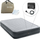 Dyshek ajri Intex Comfort Plush Queen, 203 x 152 x 33 cm, i hirtë