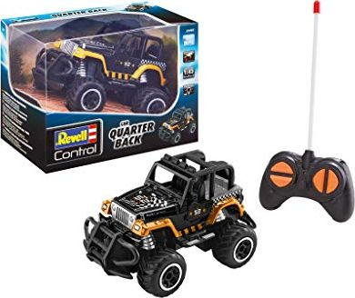 Makinë lodër me pult Revell Control Quarter Back 23492, shkalla 1:43, 40 MHz, e zezë me portokalli