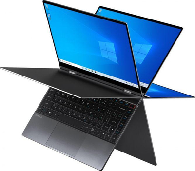 Laptop Umax VisionBook 13Wr Flex, 13.3", Intel Celeron N4020, 4 GB RAM, Intel UHD 600, 128GB SSD, Windows 10 Pro, ngjyrë e zezë