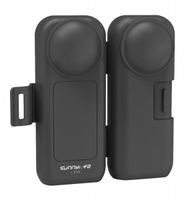 Kuti mbrojtëse Sunnylife K999 për Insta360 X5 X4, rrip dore, plastike, e zezë