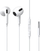 Kufje me fije Baseus Encok H17, in-ear, me mikrofon, të bardha