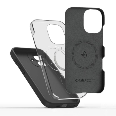 Kapak telefoni Tech-Protect Silicone MagSafe, për iPhone 17, silikon, i zi