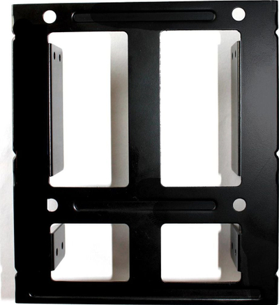 Kornizë montuese Fantec 2121, për 2 disqe 2.5", në slot 3.5", e zezë