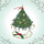 Kartolinë Clear Creations CL2305 Christmas Tree, katrore, me kristal Swarovski
