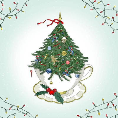 Kartolinë Clear Creations CL2305 Christmas Tree, katrore, me kristal Swarovski