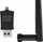Adaptor Wi-Fi USB Inca IUWA 313BX me antenë 5 dBi, 2.4 GHz, ngjyrë e zezë