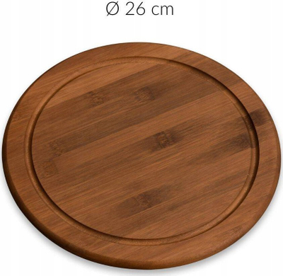 Pjatancë snack Kesper, bambu FSC, 26 cm, ngjyrë natyrale