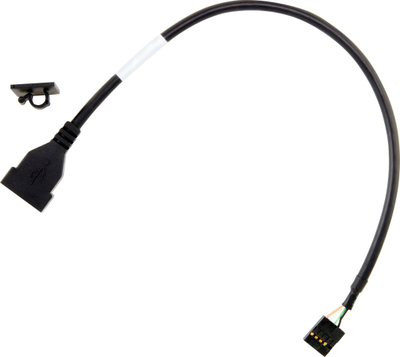 Adapter i brendshëm USB HP Type-A 2.0, komplet porti, zi