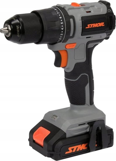 Stërvitëse / kaçavidë pa kabllo Sthor 20V, brushless, 45Nm 2Ah, gri e zezë
