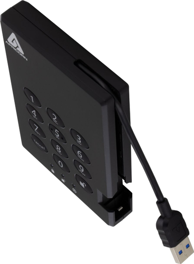 Hard disk i jashtëm Apricorn Aegis Padlock 3.0, 500GB, USB 3.1, i zi