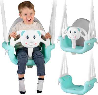 Lëkundëse për kalamaj Garden Home Modular 3n1, deri 30 kg, plastike, mente me të bardhë